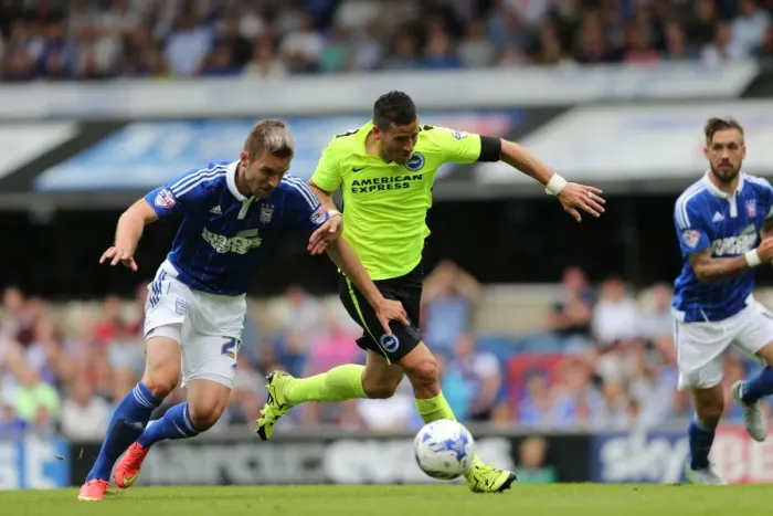 Framed Print : Tomer Hemed Scores Dramatic Goal as Brighton Overturn 2-Goal Deficit Against Ipswich Town in Sky Bet Championship Framed Print : Tomer Hemed Scores Dramatic Goal as Brighton Overturn 2-Goal Deficit Against Ipswich Town in Sky Bet Championship