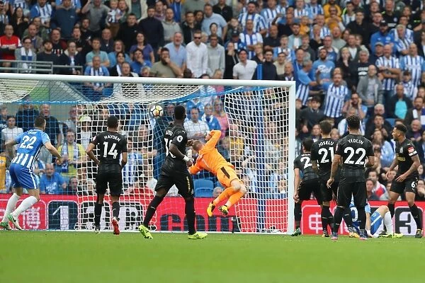 Tomer Hemed Scores the Opener: Brighton and Hove Albion vs. Newcastle United, Premier League (24SEP17)