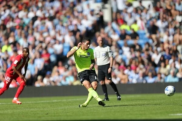 Tomer Hemed Scores Penalty for Brighton & Hove Albion vs Sevilla FC (August 2, 2015)