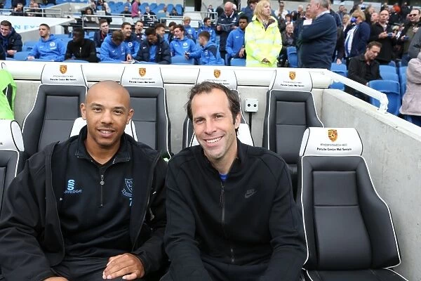 Tymal Mills and Greg Rusedski: A Sporting Duo at Brighton and Hove Albion vs. Watford (25APR15)
