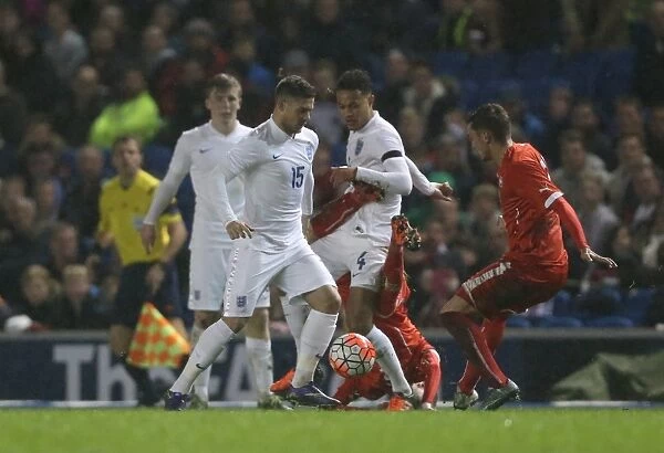 U21 Europe Championship Qualifier: England vs. Switzerland (16 November 2015) - Intense Action at Brighton and Hove Albion FC