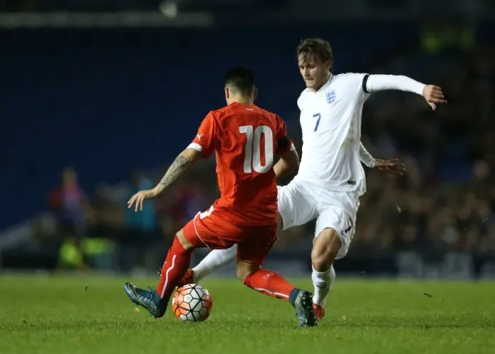 Framed Print : U21 Europe Championship Qualifier: England vs. Switzerland at Brighton and Hove Albion FC (16 November 2015) Framed Print : U21 Europe Championship Qualifier: England vs. Switzerland at Brighton and Hove Albion FC (16 November 2015)