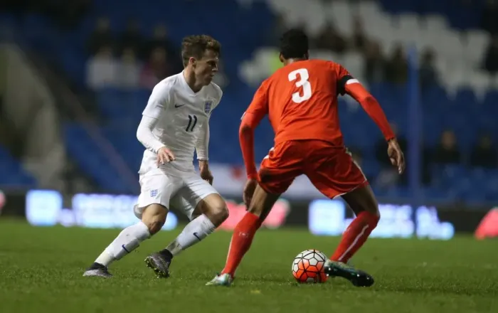 Framed Print : U21 European Championship Qualifier: England vs. Switzerland at Brighton and Hove Albion FC (16 November 2015) Framed Print : U21 European Championship Qualifier: England vs. Switzerland at Brighton and Hove Albion FC (16 November 2015)