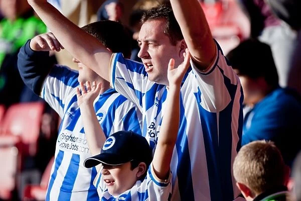 Unforgettable Away Day Moments: Brighton and Hove Albion FC Crowd Shots 2011-12