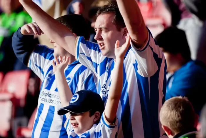 Framed Print : Unforgettable Away Day Moments: Brighton and Hove Albion FC Crowd Shots 2011-12