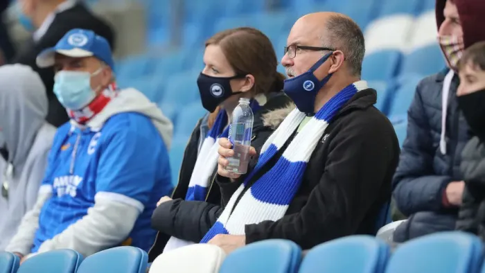 Framed Print : Uniting Diverse Fans: Brighton & Hove Albion vs Manchester City in the Premier League (18MAY21)