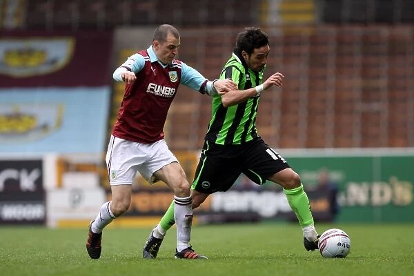 Vicente's Action-Packed Performance: Burnley vs. Brighton & Hove Albion, Npower Championship, Turf Moor, 6th April 2012