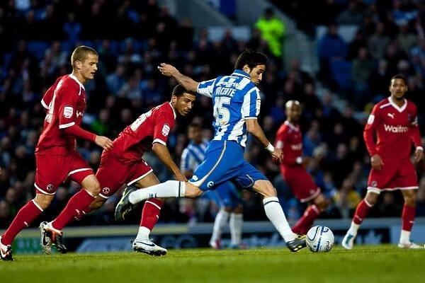 Vicente's Long-Range Shot at Amex Stadium: Brighton & Hove Albion vs. Reading, April 10, 2012