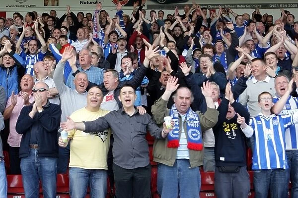 Walsall Celebrations: A Memorable Away Game from Brighton & Hove Albion's 2010-11 Season