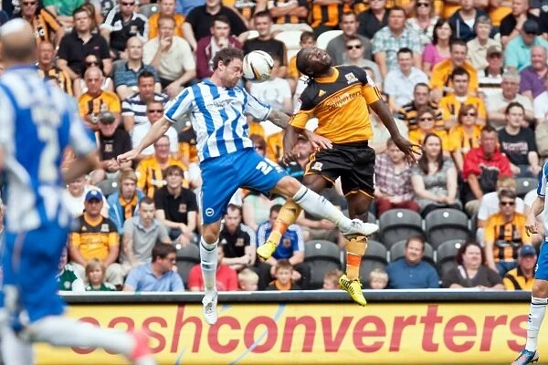 Wayne Bridge in Action for Brighton & Hove Albion Against Hull City, Npower Championship, August 18, 2012