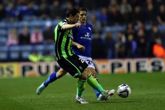 Framed Print : Wayne Bridge in Action: Brighton & Hove Albion vs. Burnley, Npower Championship, Leicester City's Kingpower Stadium (October 23, 2012) Framed Print : Wayne Bridge in Action: Brighton & Hove Albion vs. Burnley, Npower Championship, Leicester City's Kingpower Stadium (October 23, 2012)