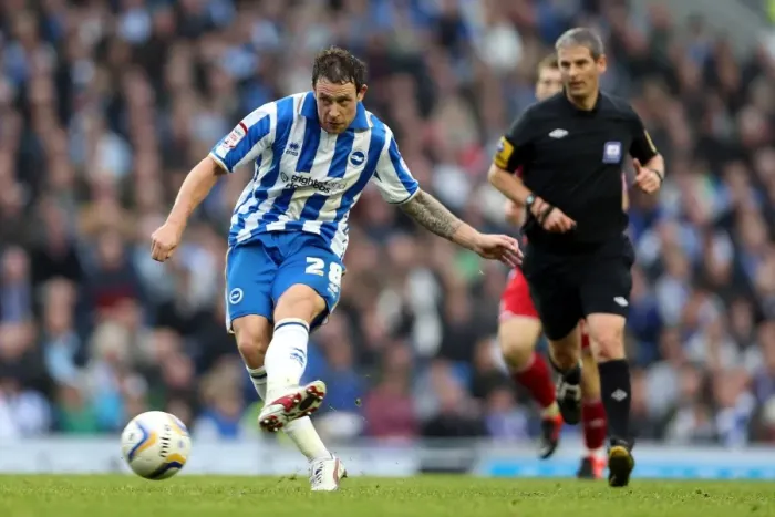 Framed Print : Wayne Bridge: In Action for Brighton & Hove Albion vs Middlesbrough, October 20, 2012 Framed Print : Wayne Bridge: In Action for Brighton & Hove Albion vs Middlesbrough, October 20, 2012