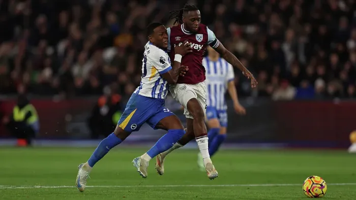 Framed Print : West Ham United v Brighton and Hove Albion Premier League 21DEC24 Framed Print : West Ham United v Brighton and Hove Albion Premier League 21DEC24
