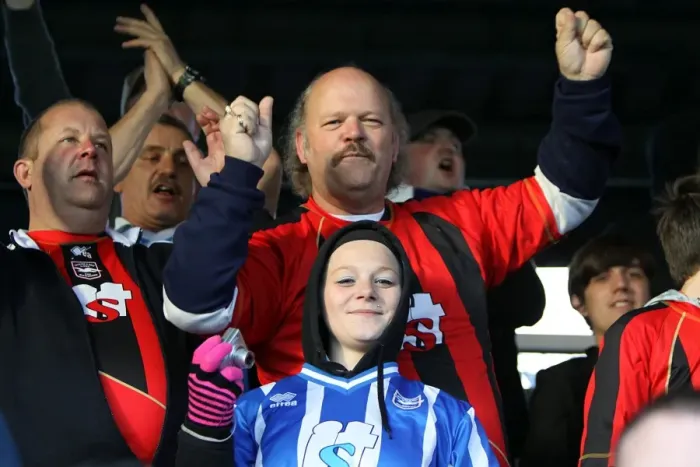 Framed Print : Withdean Era Crowd: Brighton & Hove Albion FC Fans at Hartlepool United (November 13, 2010) Framed Print : Withdean Era Crowd: Brighton & Hove Albion FC Fans at Hartlepool United (November 13, 2010)