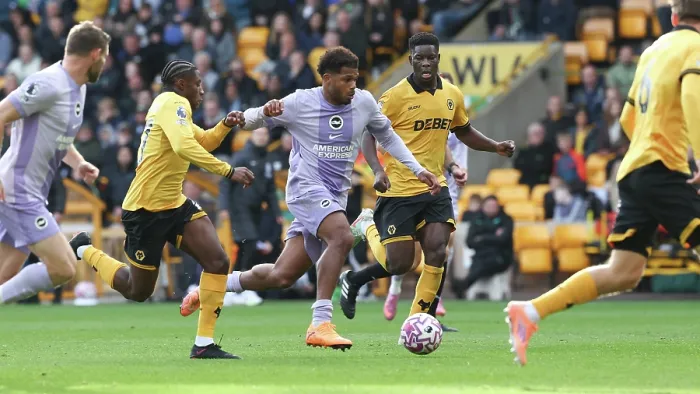 Framed Print : Wolverhampton Wanderers v Brighton and Hove Albion Premier League 05OCT25 Framed Print : Wolverhampton Wanderers v Brighton and Hove Albion Premier League 05OCT25