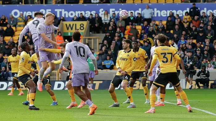 Framed Print : Wolverhampton Wanderers v Brighton and Hove Albion Premier League 05OCT25 Framed Print : Wolverhampton Wanderers v Brighton and Hove Albion Premier League 05OCT25