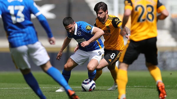 Wolverhampton Wanderers vs. Brighton and Hove Albion: Intense Premier League Clash at Molineux Stadium (09MAY21)