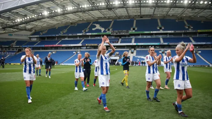 Framed Print : WSL Showdown: Brighton & Hove Albion Women vs Arsenal Women (29APR19)