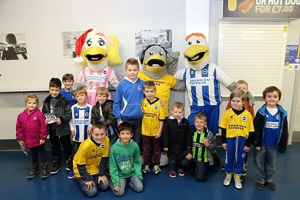 Young Brighton & Hove Albion FC Players Celebrate Christmas Party 2013: A Joyful Gathering of the Young Seagulls