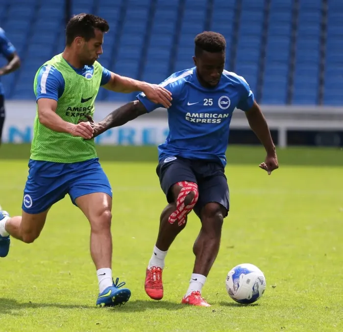 Framed Print : Young Seagulls in Action: Brighton & Hove Albion FC Open Training Session, 31st July 2015 (Kazenga LuaLua, Sam Baldock) Framed Print : Young Seagulls in Action: Brighton & Hove Albion FC Open Training Session, 31st July 2015 (Kazenga LuaLua, Sam Baldock)