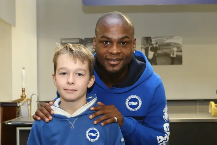 Framed Print : Young Seagulls of Brighton & Hove Albion FC Celebrate Christmas 2013