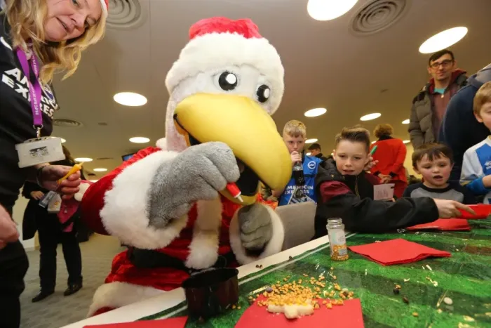 Framed Print : Young Seagulls Christmas Party 2014 at American Express Community Stadium Framed Print : Young Seagulls Christmas Party 2014 at American Express Community Stadium