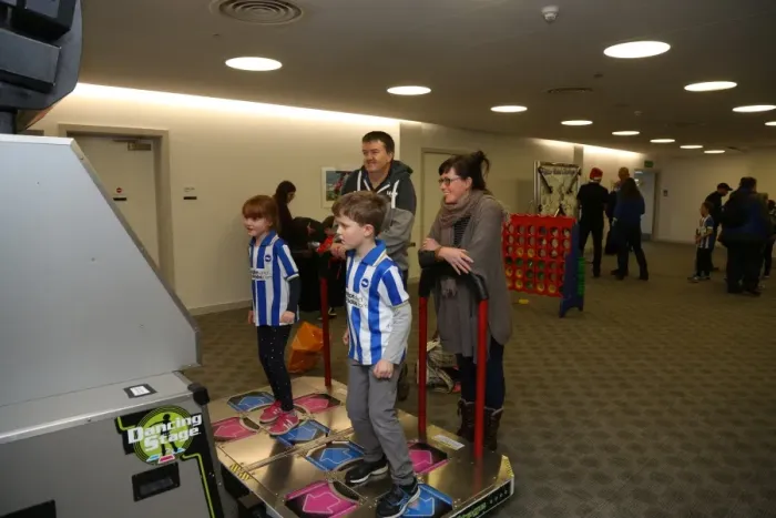 Framed Print : Young Seagulls Holiday Celebration 2015: A Merry Christmas Party at Brighton & Hove Albion FC's American Express Community Stadium Framed Print : Young Seagulls Holiday Celebration 2015: A Merry Christmas Party at Brighton & Hove Albion FC's American Express Community Stadium