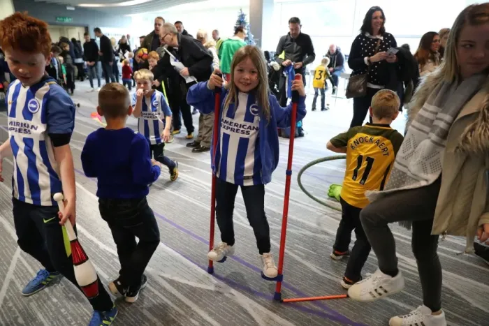 Framed Print : Young Seagulls Holiday Cheer: 2017 Christmas Party at Amex Stadium, Brighton & Hove Albion FC Framed Print : Young Seagulls Holiday Cheer: 2017 Christmas Party at Amex Stadium, Brighton & Hove Albion FC