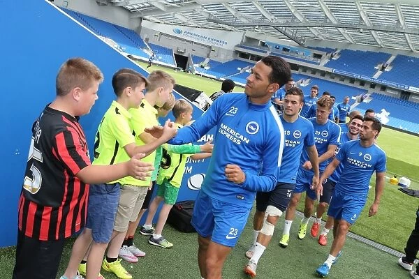 Young Seagulls Open Training Session: Albion Players Exit the Field (July 2015)