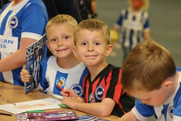 Young Seagulls Open Training Session at Brighton & Hove Albion FC, 31st July 2015: Fans Gather for Entertainment in the West Stand