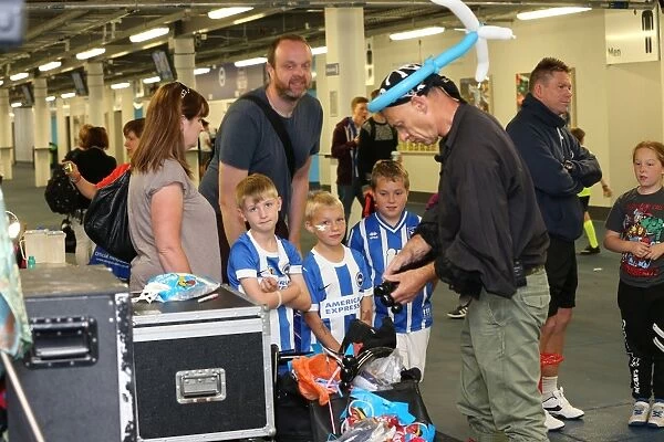 Young Seagulls Open Training Session at Brighton & Hove Albion FC, 31st July 2015: Fans Gather for Entertainment in the West Stand
