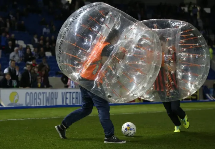 Framed Print : Zorb Football: Brighton and Hove Albion vs. AFC Bournemouth, Sky Bet Championship 2015 (10APR15) Framed Print : Zorb Football: Brighton and Hove Albion vs. AFC Bournemouth, Sky Bet Championship 2015 (10APR15)