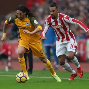 10FEB18: Tense Battle at The Bet365 Stadium - Stoke City vs. Brighton and Hove Albion, Premier League 10FEB18: Tense Battle at The Bet365 Stadium - Stoke City vs. Brighton and Hove Albion, Premier League