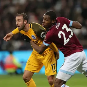 2 January 2019: Premier League Clash between West Ham United and Brighton & Hove Albion at The London Stadium 2 January 2019: Premier League Clash between West Ham United and Brighton & Hove Albion at The London Stadium