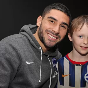 2019/20 Season: Brighton & Hove Albion FC Player Signing Session with Neal Maupay, Dale Stephens, Aaron Connolly, and Adam Webster at Amex Stadium