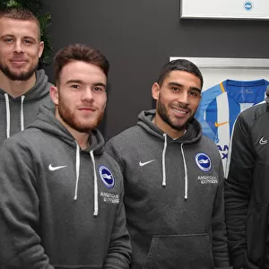 2019/20 Season: Player Signing Session with Neal Maupay, Dale Stephens, Aaron Connolly, and Adam Webster at Amex Stadium