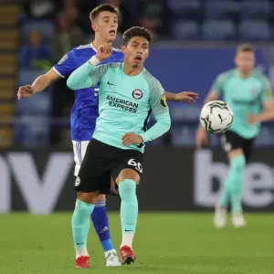 2021/22 Carabao Cup: Intense Clash between Leicester City and Brighton & Hove Albion at King Power Stadium 2021/22 Carabao Cup: Intense Clash between Leicester City and Brighton & Hove Albion at King Power Stadium
