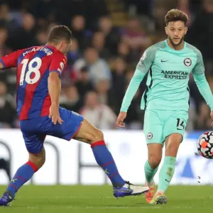 2021-22 Premier League: Crystal Palace vs. Brighton and Hove Albion - Intense Moment at Selhurst Park (27SEP21)