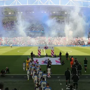2022/23 Premier League: Intense Match Action between Brighton & Hove Albion and Newcastle United at American Express Community Stadium 2022/23 Premier League: Intense Match Action between Brighton & Hove Albion and Newcastle United at American Express Community Stadium