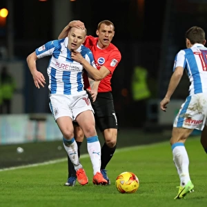 2nd February 2017: Intense Championship Clash between Huddersfield Town and Brighton and Hove Albion at The John Smiths Stadium