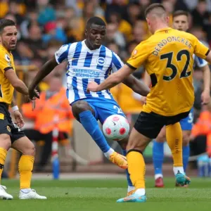30APR22: Premier League Showdown - Wolves vs. Brighton at Molineux Stadium 30APR22: Premier League Showdown - Wolves vs. Brighton at Molineux Stadium