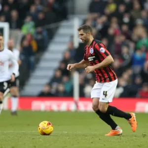Aaron Hughes in Action: Derby County vs. Brighton and Hove Albion, Sky Bet Championship, iPro Stadium, December 6, 2014