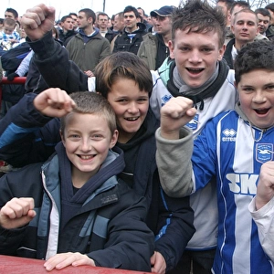 Albion fans at Brentford 2007