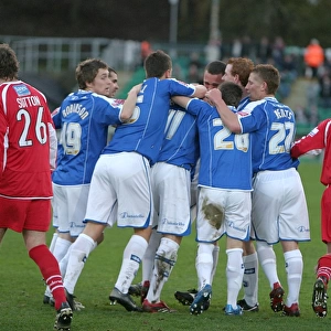 Albion players celebrate Dean Hammonds opening goal