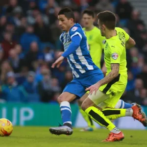 Anthony Knockaert: In Action for Brighton and Hove Albion against Huddersfield Town, Sky Bet Championship (23 January 2016) Anthony Knockaert: In Action for Brighton and Hove Albion against Huddersfield Town, Sky Bet Championship (23 January 2016)