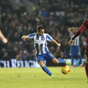 Anthony Knockaert Fires Away: Brighton & Hove Albion vs Ipswich Town (EFL Sky Bet Championship, 14 February 2017)