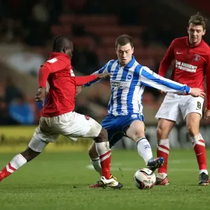 Ashley Barnes in Action: Charlton Athletic vs. Brighton & Hove Albion, Npower Championship, December 8, 2012