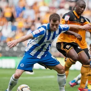 Ashley Barnes in action Hull City Brighton HA 120818