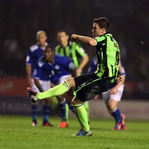 Barnes Penalty Saved: Brighton & Hove Albion vs. Burnley, Championship Clash at Leicester City (October 23, 2012) Barnes Penalty Saved: Brighton & Hove Albion vs. Burnley, Championship Clash at Leicester City (October 23, 2012)