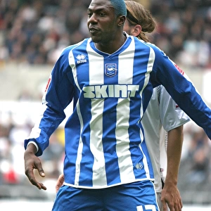 Bas Savage in Action: A Standout Moment for Brighton & Hove Albion FC during the 2007/08 Season